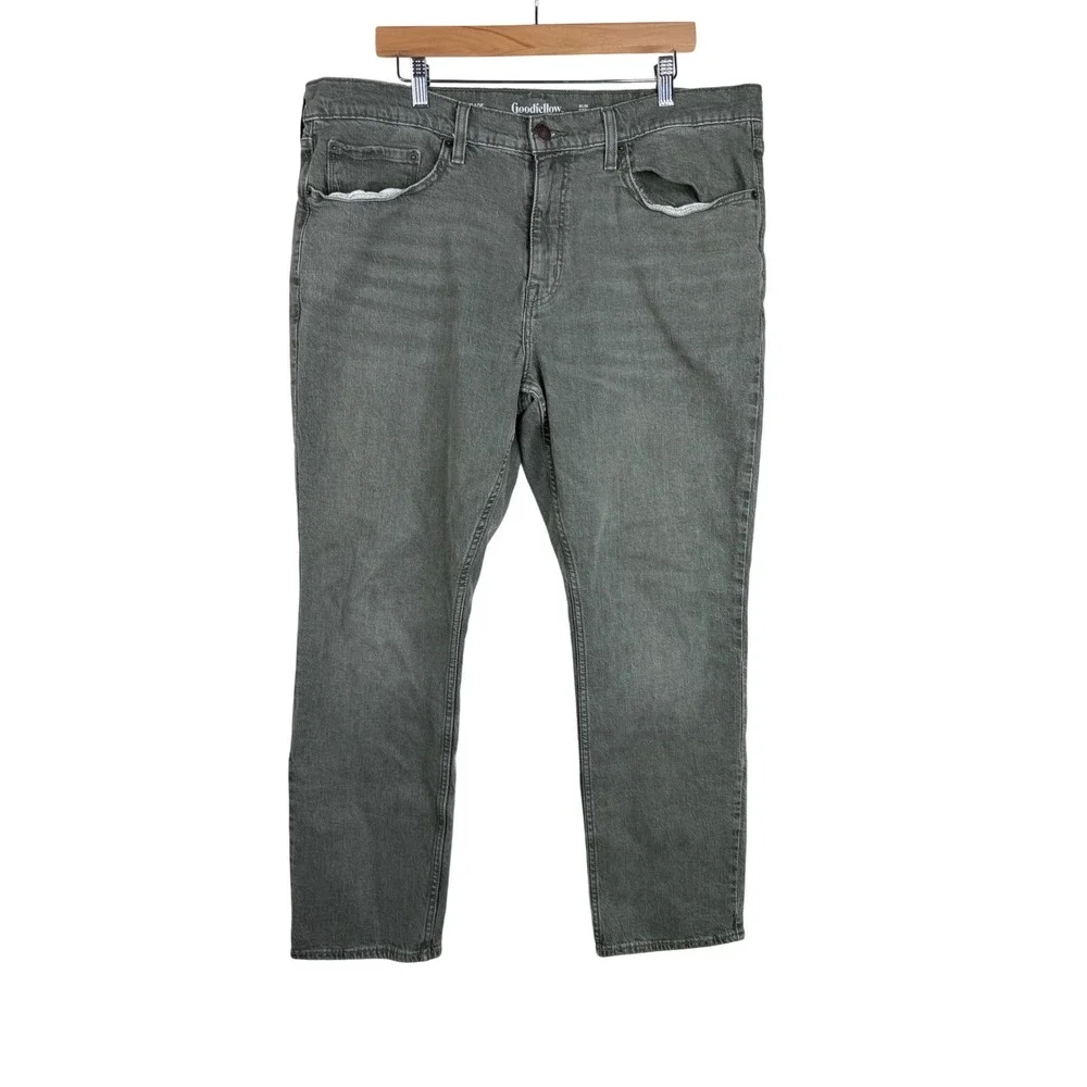 Goodfellow Slim Fit Men's Jeans size 40X30 Green